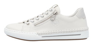 Rieker Sneakers (Smooth Leather) L7250 White Ladies