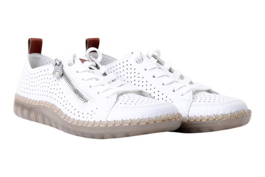 Rieker Sneaker N2405-80 (Glattleder) weiss Damen