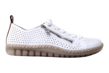 Rieker Sneaker N2405-80 (Glattleder) weiss Damen