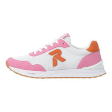 Sneaker Rieker W2404 biało-różowe damskie