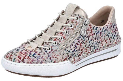 Rieker Sneaker (Rauhleder) L7255 bunt/weiss Damen