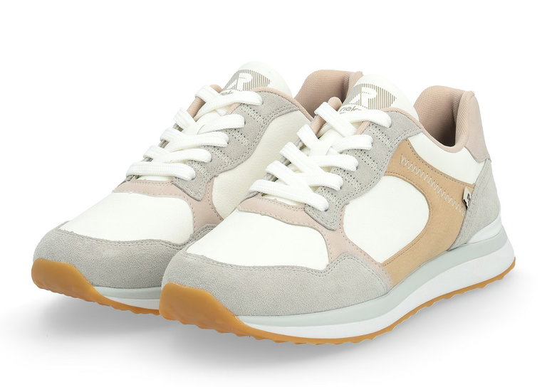 Rieker Sneaker 42508-81 (Glattleder) weiss/beige Damen