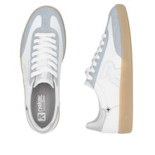 Rieker Sneaker San Diego (Glattleder) weiss/hellgrau Damen