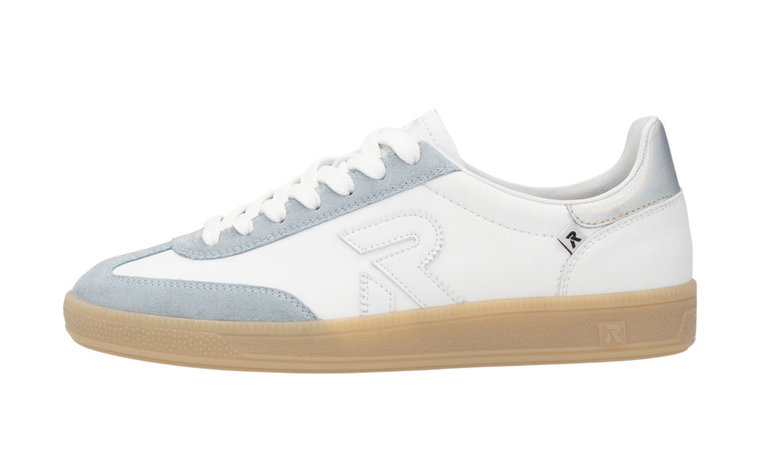 Rieker Sneaker San Diego (Glattleder) weiss/hellgrau Damen