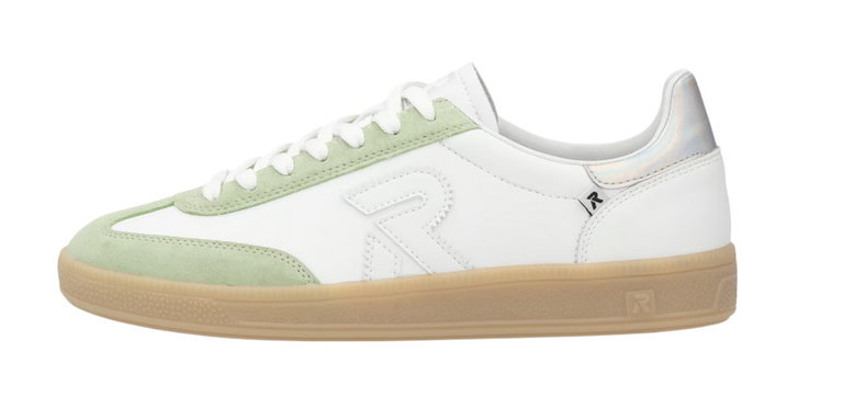 Rieker Sneaker San Diego (Glattleder) weiss/mint Damen