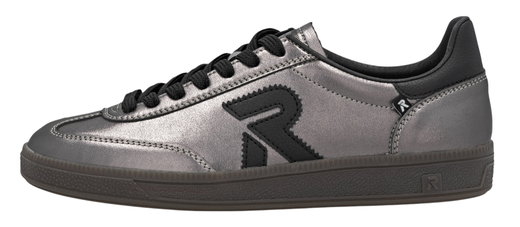 Rieker Sneaker San Diego (Glattleder) silber/schwarz Damen