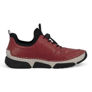 Rieker Sneaker Slipper (Kunstleder, Schnellschnürsystem) 45951 rot Damen