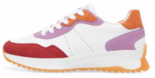 Rieker Sneaker (Glattleder) W1308 weiss/rot/rosa/orange Damen