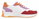 Rieker Sneaker (Glattleder) W1308 weiss/rot/rosa/orange Damen