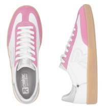 Rieker Sneaker San Diego (Glattleder) weiss/rosa Damen