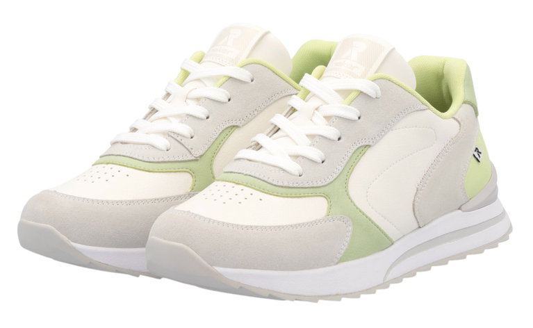 Rieker Sneaker (Glattleder) W2400 weiss/grau/grün Damen