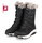 Rieker Winterstiefel Evolution W0070-00 Rauhleder (Stiefel mit seitlichen Reissverschluss und Innenfutter) schwarz Damen