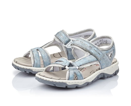 Rieker Trekkingsandale 68879-12 himmelblau Damen