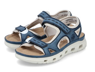 Rieker Trekkingsandalen 64066-14 (leichte und flexible Sohle) blau Damen