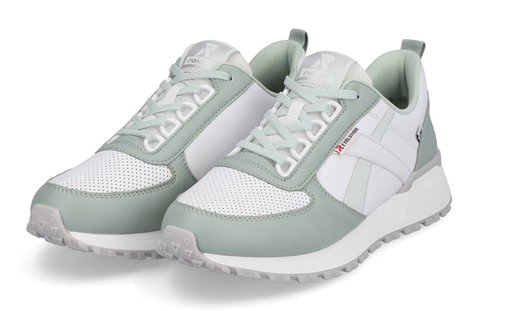 Rieker Sneaker R-Evolution (Glattleder) W0602-80 weiss/grün Damen