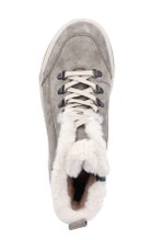 Rieker Winterschuhe Y4713-45 (Schnürstiefel mit Innenfutter, Rauleder) grau Damen