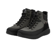 Rieker Winterschuhe U0174-42 (Schnürstiefel mit Innenfutter, Kunstleder) grau Herren