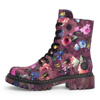 Rieker Winter Boots Biker Boots 72627 (Lace-up boots with inner lining and side zip) multi-coloured ladies