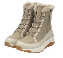 Rieker Winterstiefel W0071-20 R-TEX (Schnürstiefel mit Innenfutter und seitlichen Reissverschluss) beigebraun Damen