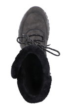 Rieker Winter Boots M9684-45 Faux Leather (Boots with Side Zip and Lining) Grey Ladies