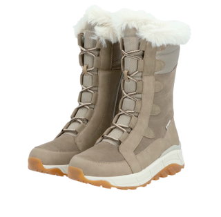 Rieker Winterstiefel Evolution W0070-64 Rauhleder (Stiefel mit seitlichen Reissverschluss und Innenfutter) beige Damen