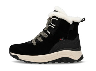 Rieker Winter Boots W0073-00 (Lace-up boots with lining, suede) black ladies