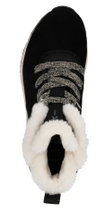 Rieker Winterstiefel W0073-00 (Schnürstiefel mit Innenfutter, Rauleder) schwarz Damen