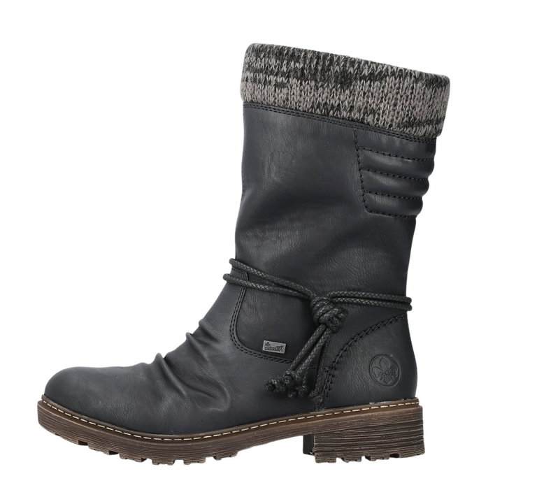 Rieker Winterstiefel Z4755-00 (Stiefel mit seitlichen Reissverschluss und Innenfutter) schwarz Damen