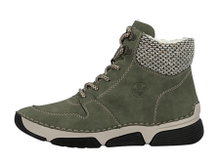Rieker Winterstiefel 45955-54 (Stiefel mit seitlichen Reissverschluss und Innenfutter) grün Damen