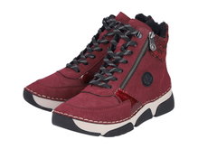 Rieker Winterstiefel 45960-35 (Schnürstiefel mit Innenfutter, sehr warm) rot Damen