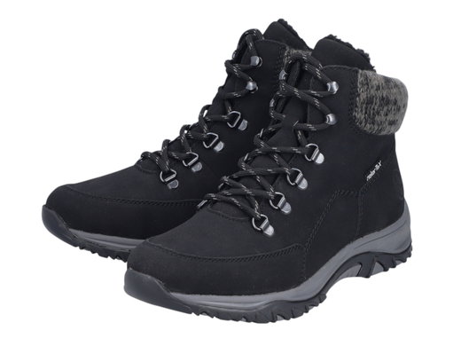 Rieker Winterstiefel M9610-00 (Schnürstiefel mit Innenfutter, sehr warm) schwarz Damen