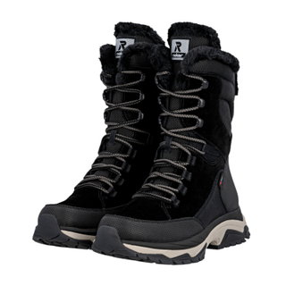 Rieker Winter Boots W3972-00 (Lace-up boots with lining, very warm) black ladies