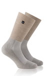 Rohner Wandersocke Original SupeR Light (Wollmischgewebe, feuchtigkeitsregulierend) sandbraun/beige - 1 Paar