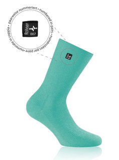 Rohner Day Sock SupeR (ribbed, non-slip, cotton) mint green Men - 1 Pair