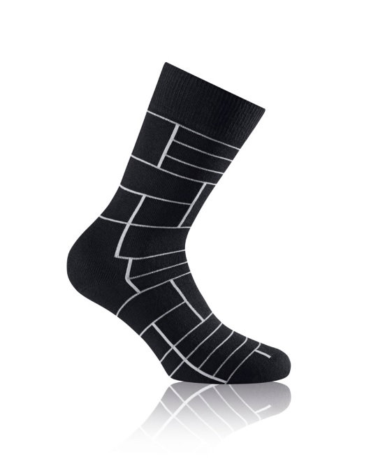 Rohner Tagessocke Fashion schwarz/weiss Herren - 1 Paar