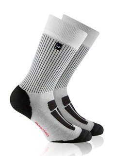 Rohner Trekkingsocke Crew Mountain Trekking (antibakteriell, Fuss-Wellness) weiss - 1 Paar