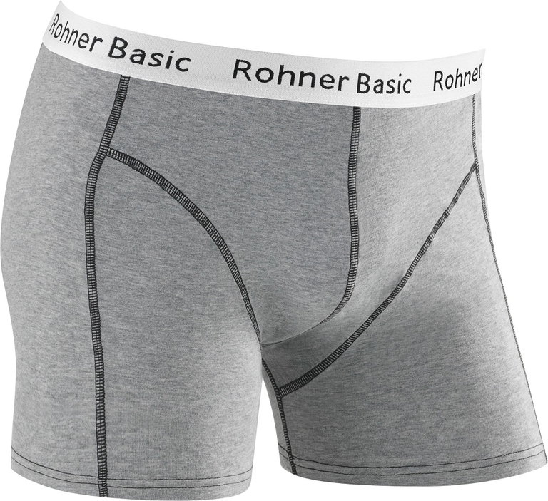 Rohner Boxershort Basic Underwear grey/black Men - 1 piece