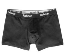 Rohner Boxershort (95% Baumwolle) Unterwäsche schwarz Herren - 1 Stück