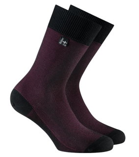 Rohner Businesssocke Crew Capri bordeaux Herren - 1 Paar
