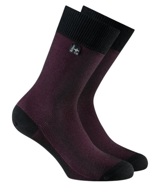 Rohner Businesssocke Crew Capri bordeaux Herren - 1 Paar