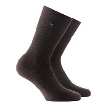 Rohner Businesssocke Crew Platin dunkelbraun Herren - 1 Paar