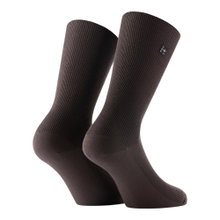 Rohner Businesssocke Crew Platin dunkelbraun Herren - 1 Paar