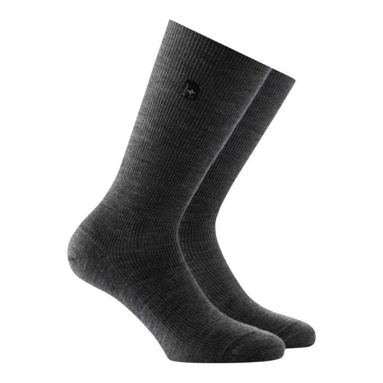 Rohner Businesssocke Crew SupeR WO grau Herren - 1 Paar