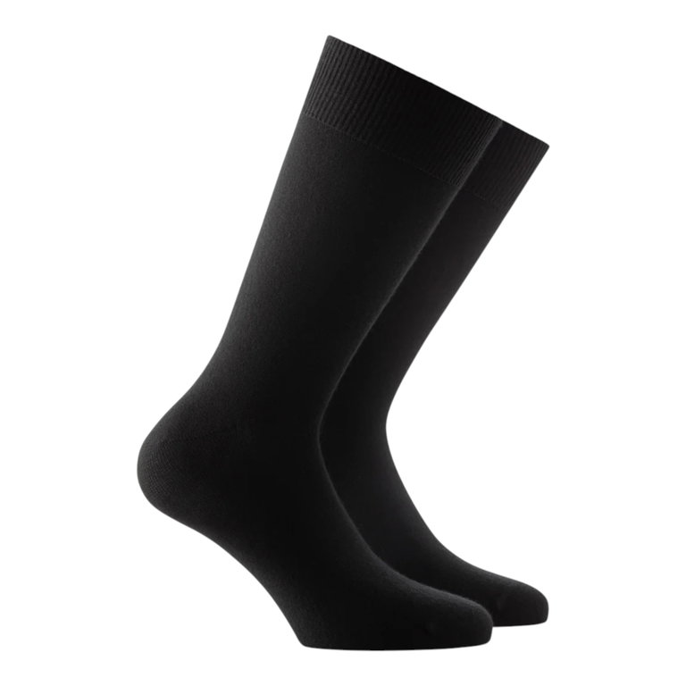 Rohner Businesssocke Premium (Kaschmir) schwarz Herren - 1 Paar