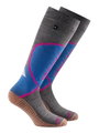 Rohner Winter-Skisocke Copper Jet (hoher Tragekomfort, warm) grau/blau - 1 Paar