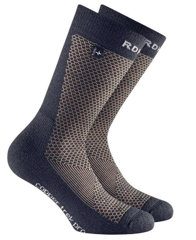 Rohner Trekkingsocke Copper Trek Pro (antibakteriell, maximaler Fusskomfort) marineblau - 1 Paar