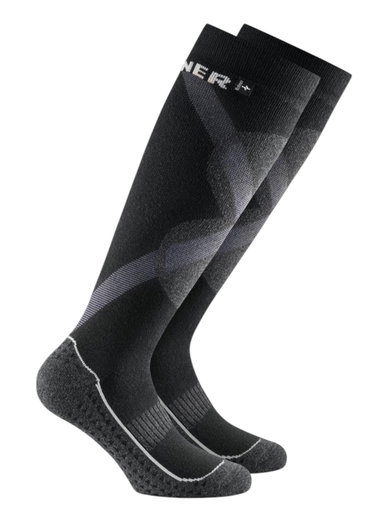 Rohner Winter-Skisocke Eco Jet (warm, maximale Polsterung) schwarz - 1 Paar