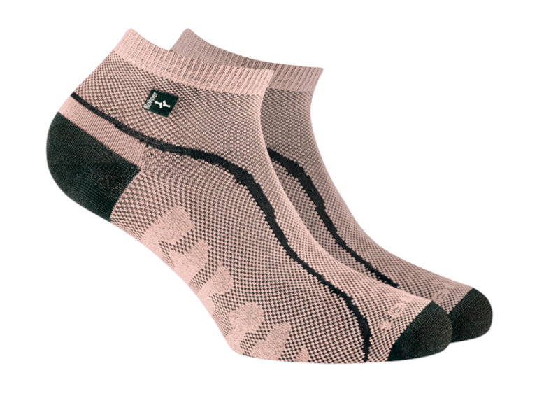 Rohner Sportsocke R-Ultra Light (leicht, perfekte Passform) rosa/schwarz - 1 Paar