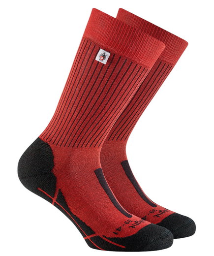 Rohner Trekkingsocke SAC Trek-Light l/r (antibakteriell, maximaler Fusskomfort) rot - 1 Paar
