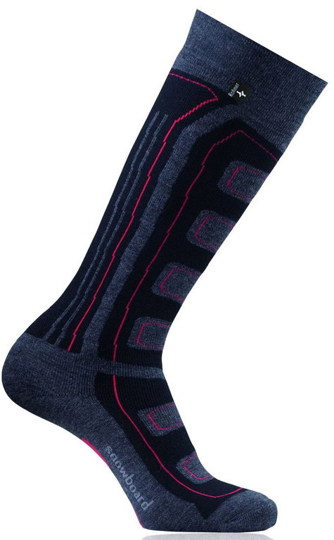 Rohner Ski Sock Snowboard black/grey Men 1 pair